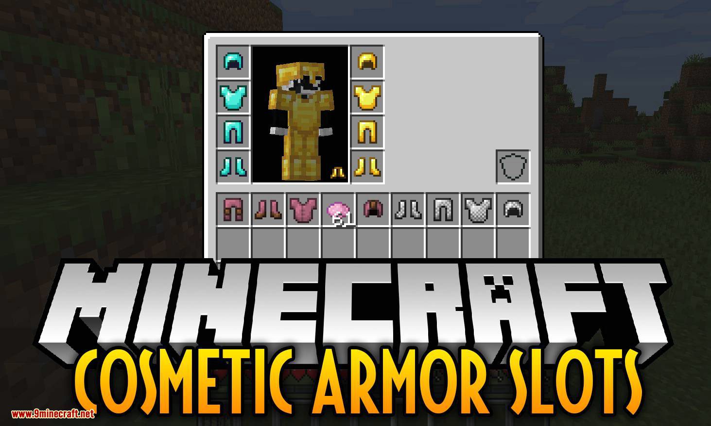 Cosmetic Armor Slots mod for minecraft logo