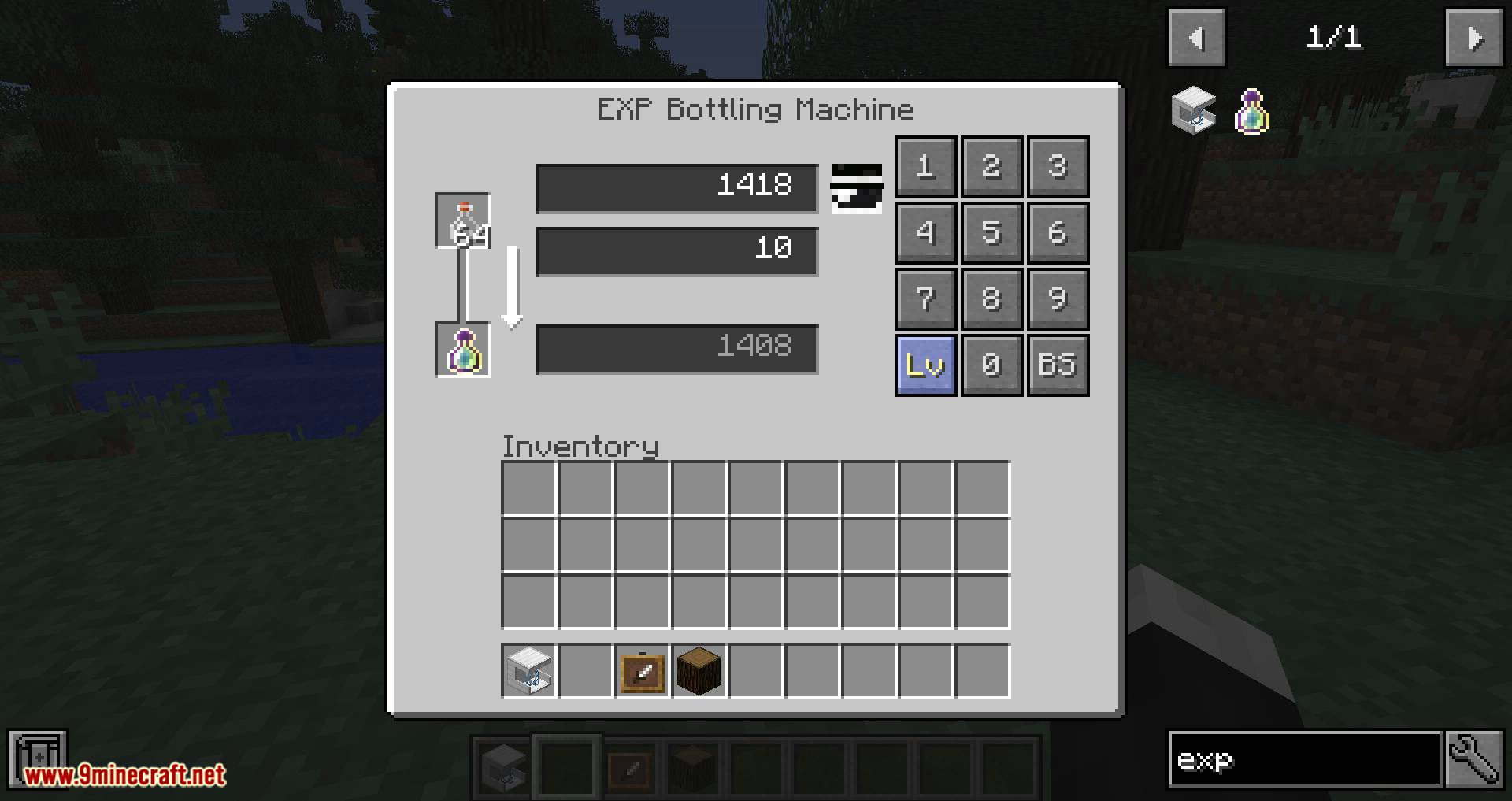 EXP Bottling mod for minecraft 09