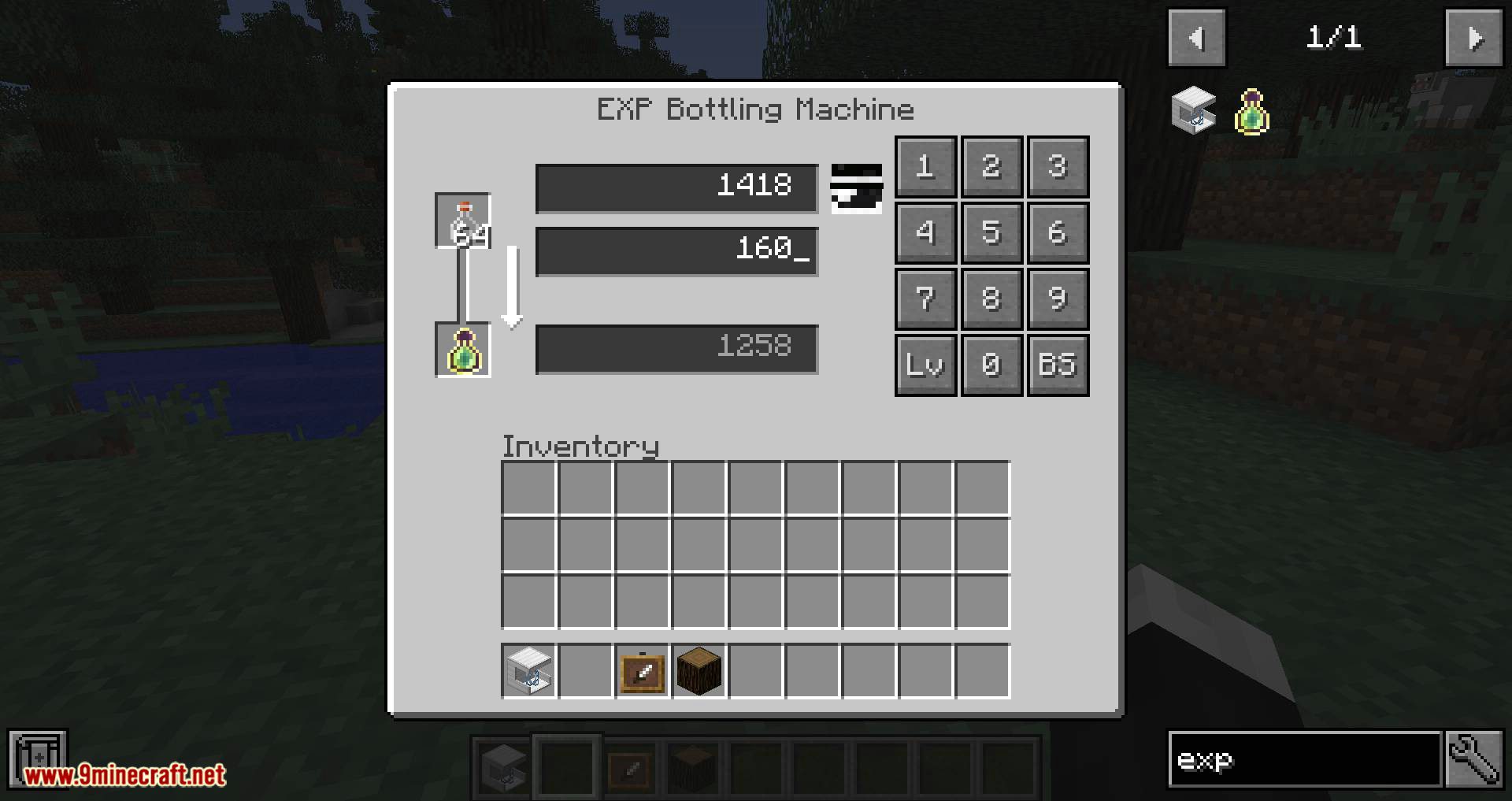 EXP Bottling mod for minecraft 10