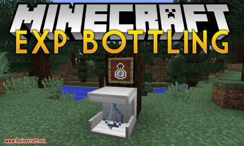 EXP Bottling mod for minecraft logo