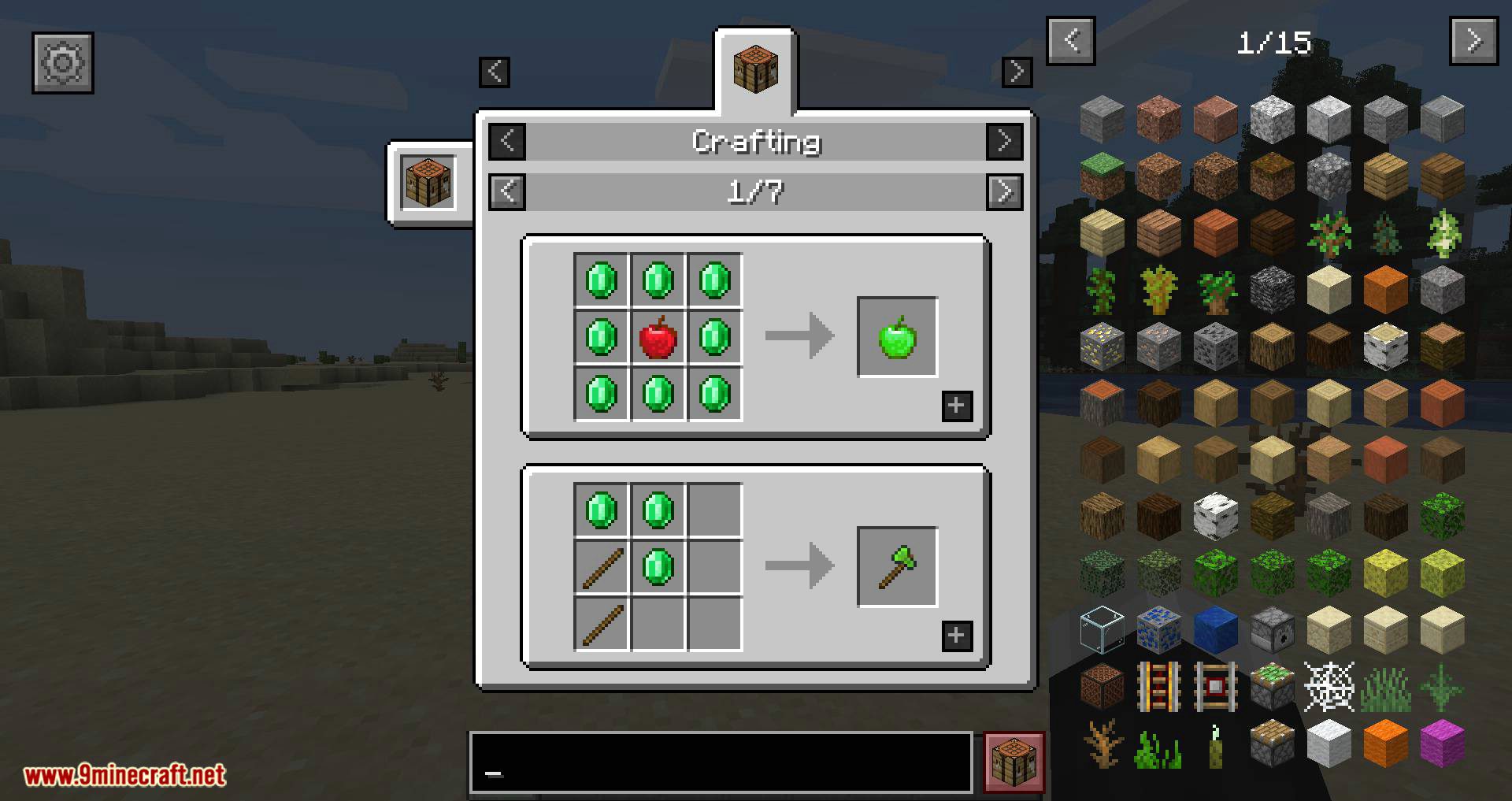 Emerald Tools mod for minecraft 03