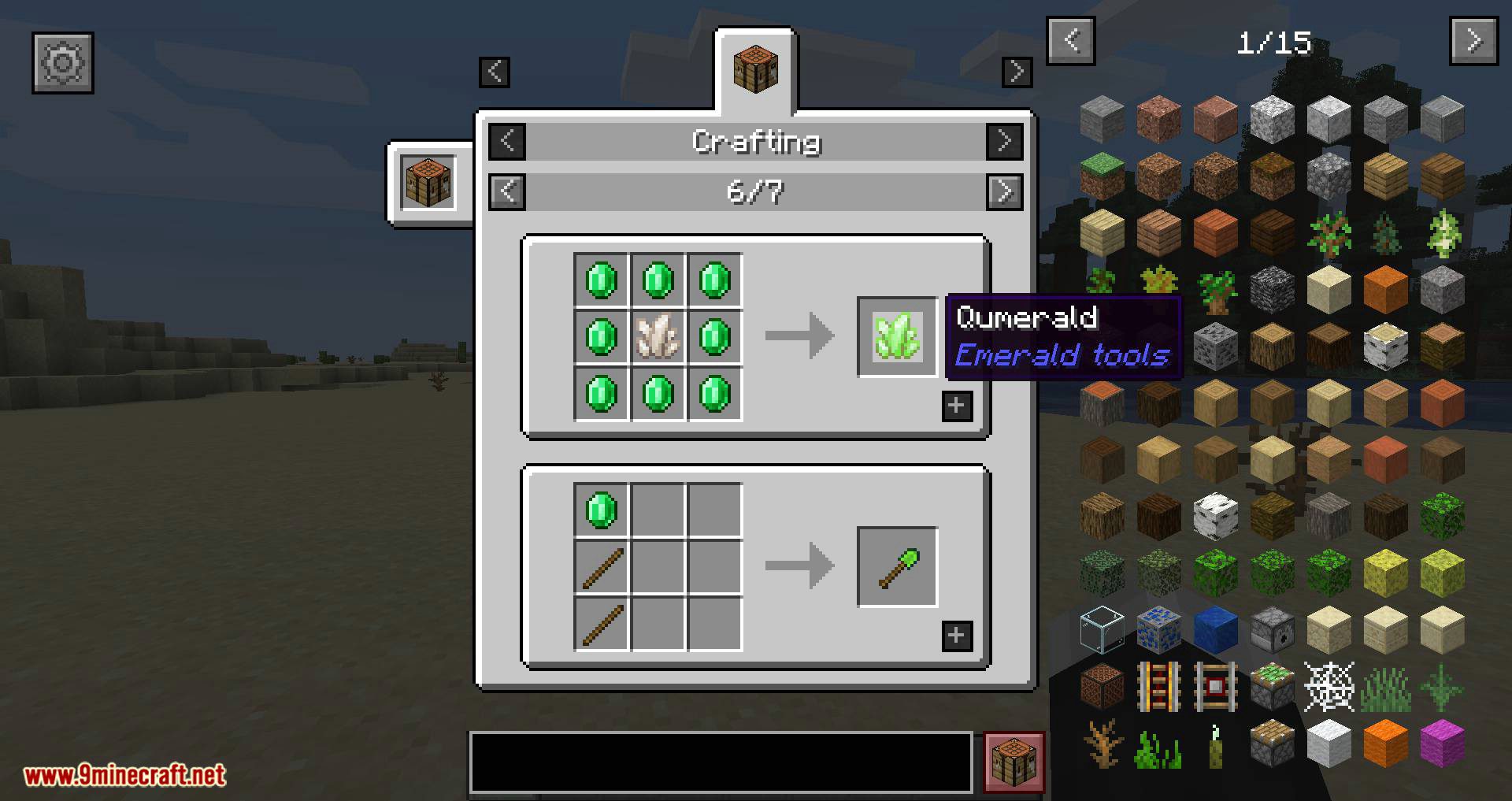 Emerald Tools mod for minecraft 06