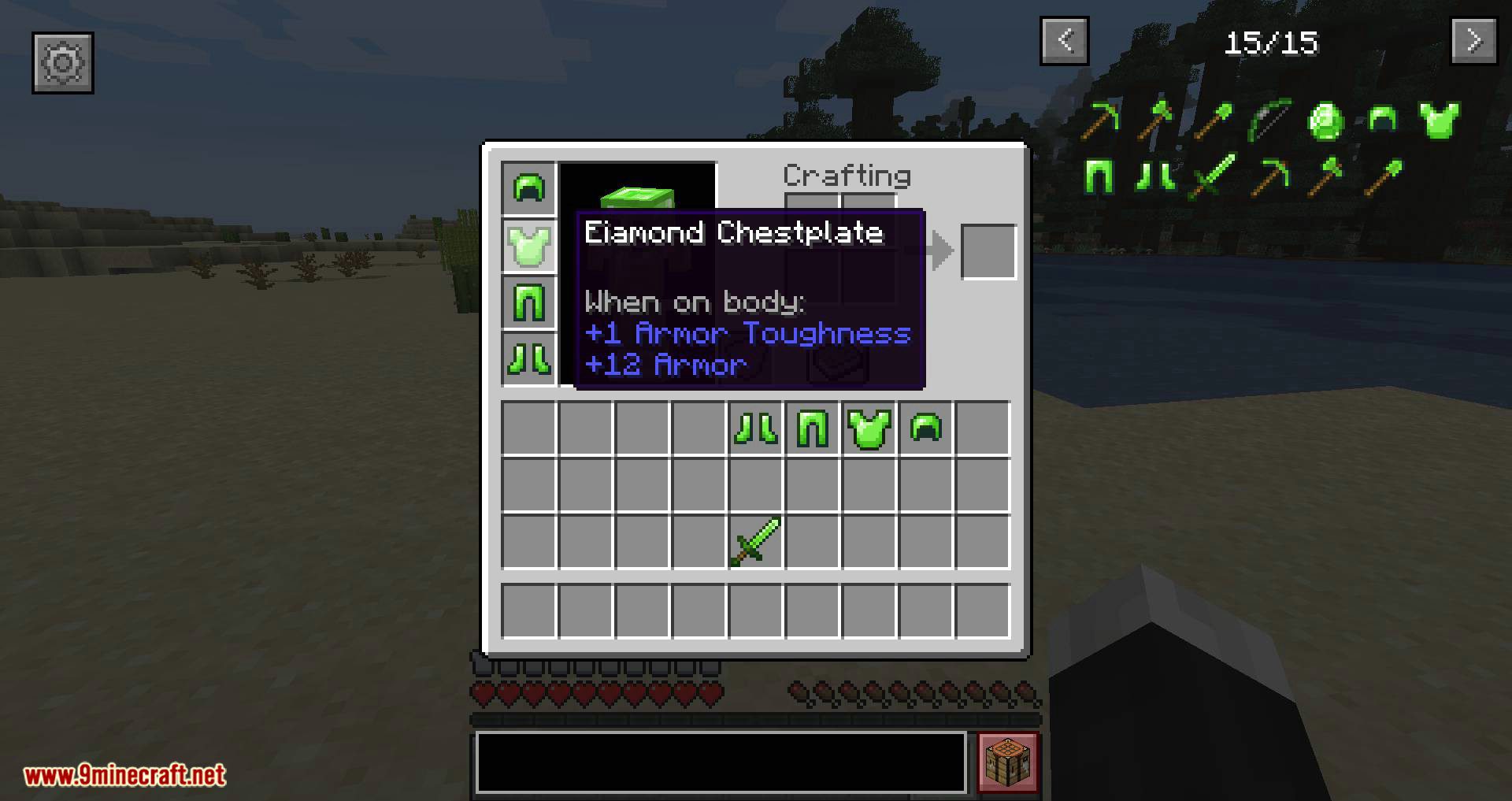 Emerald Tools mod for minecraft 12