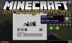 Just Enough Vehicles mod for minecraft logo