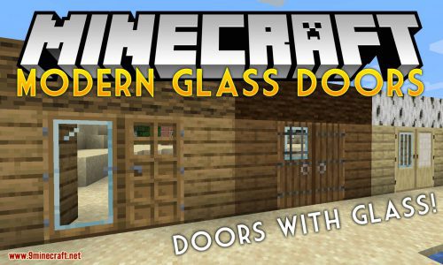 Modern Glass Doors mod for minecraft logo