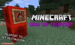 Ring of Teleport mod for minecraft logo