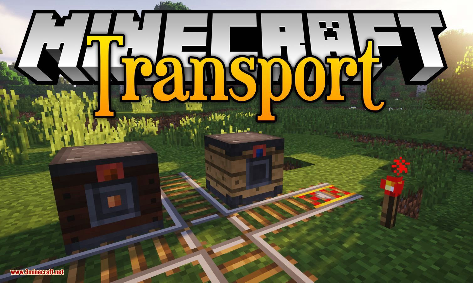 Transport mod for minecraft logo