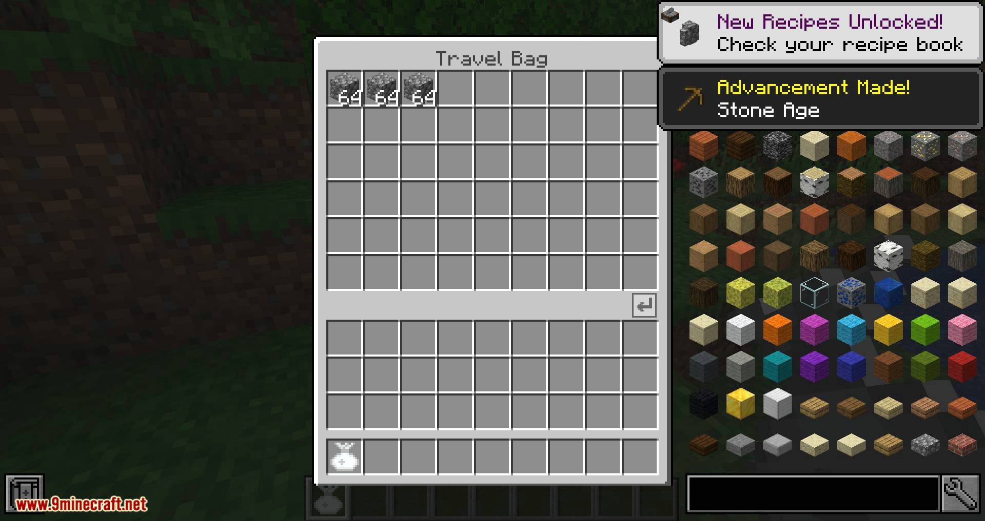 Travel Bag mod for minecraft 04