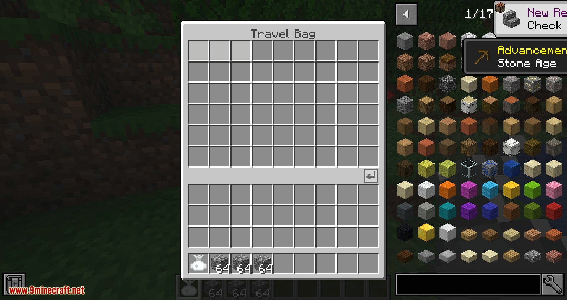 Travel Bag mod for minecraft 05