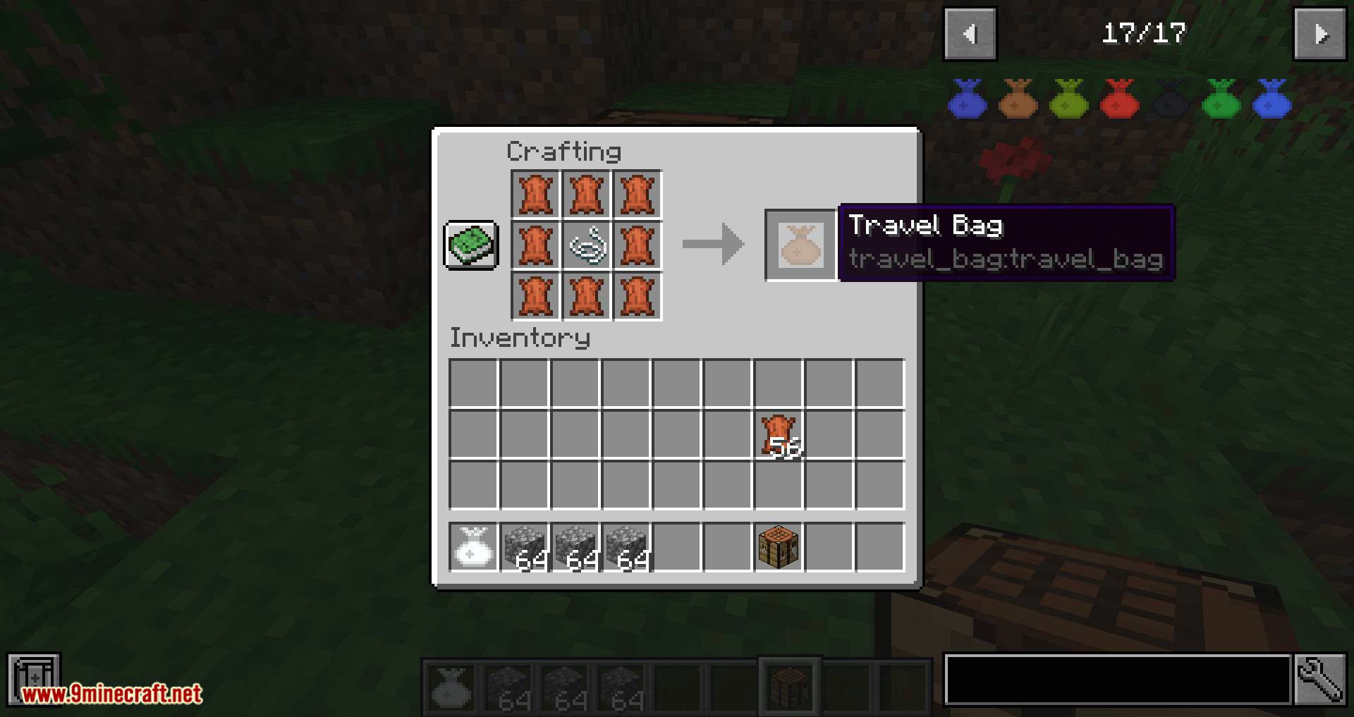 Travel Bag mod for minecraft 06