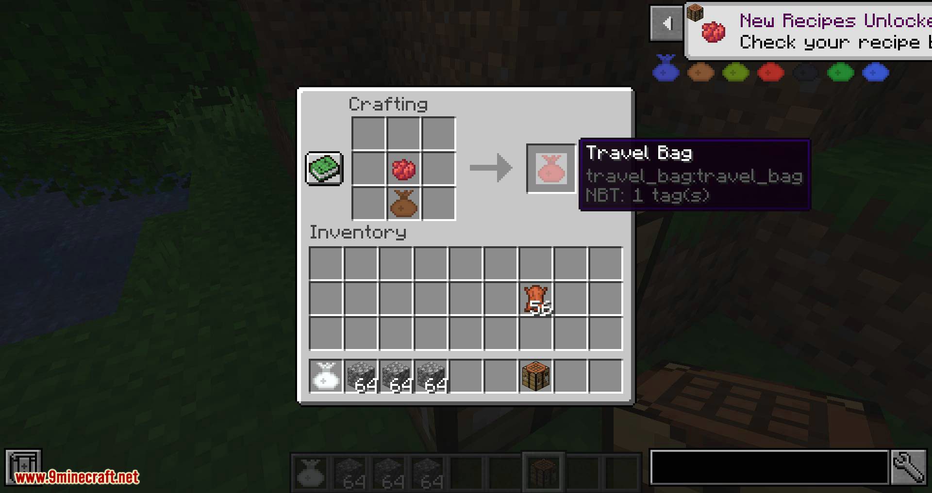 Travel Bag mod for minecraft 07