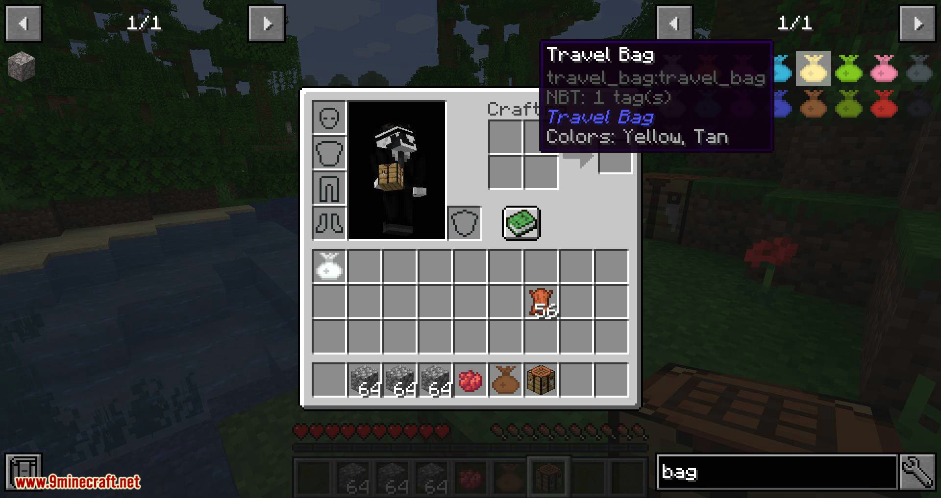 Travel Bag mod for minecraft 08