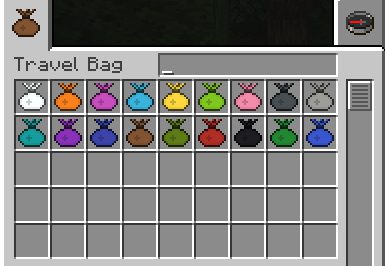 Travel Bag mod for minecraft 21