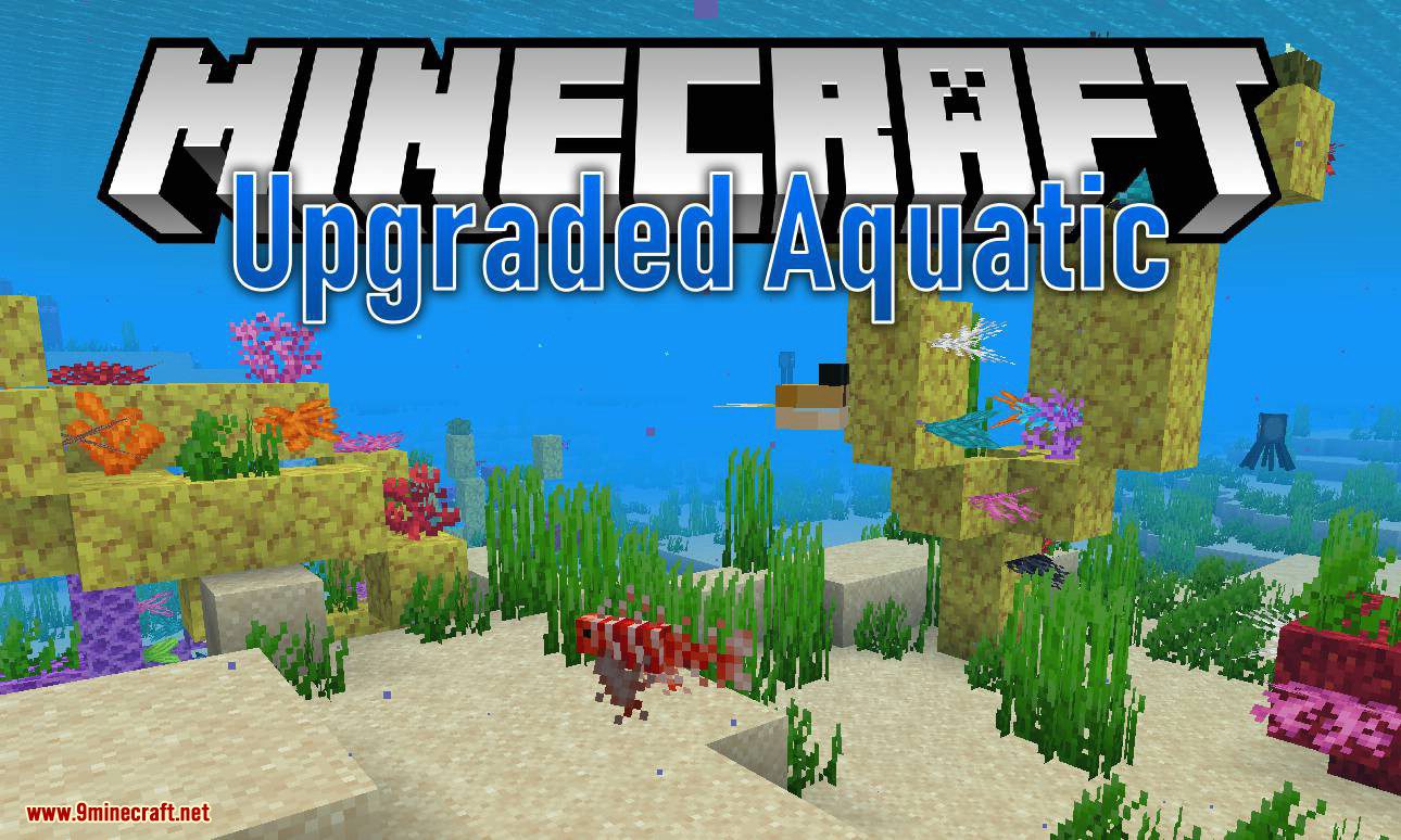 Upgrade Aquatic mod for minecraft logo