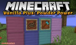 Vanilla Plus Powder Power mod for minecraft logo