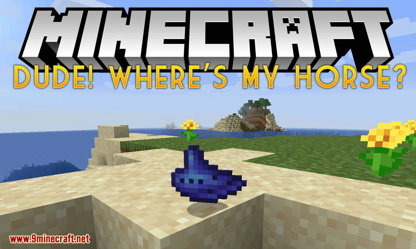 Dude Where_s My Horse mod for minecraft logo