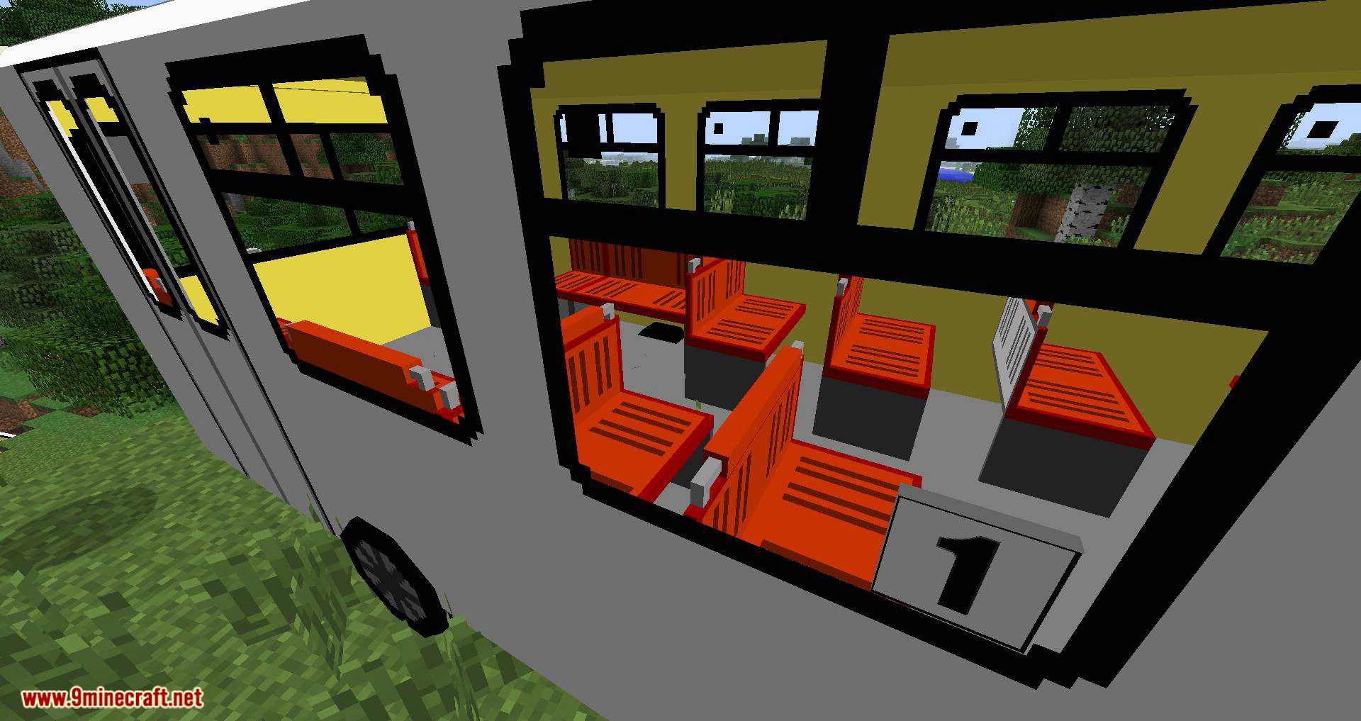 Flan_s Content Pack Bus PAZ mod for minecraft 02