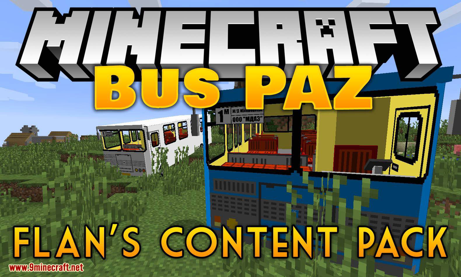 Flan_s Content Pack Bus PAZ mod for minecraft logo