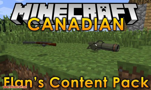 Flan_s Content Pack CANADIAN mod for minecraft logo
