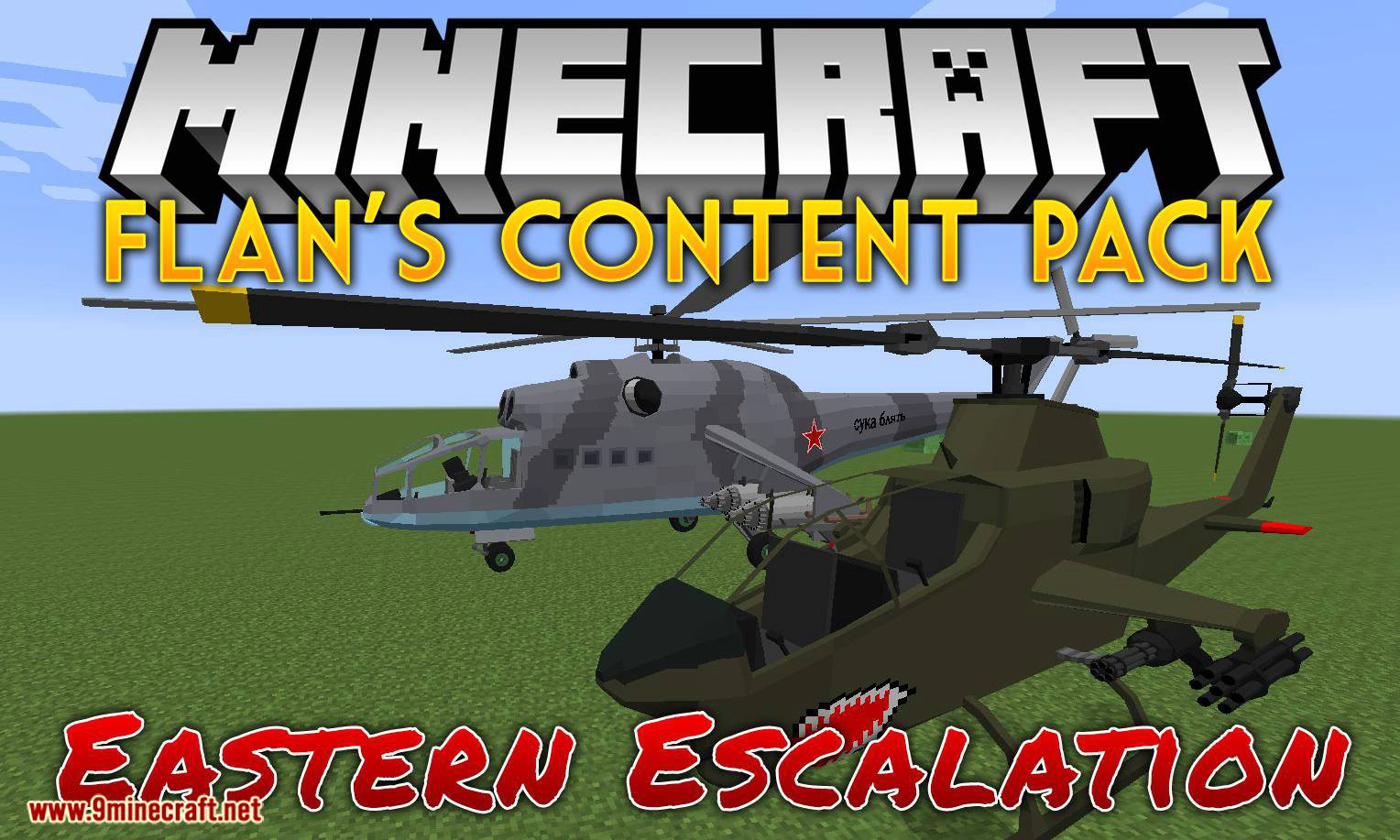 Flan_s Content Pack Eastern Escalation mod for minecraft logo