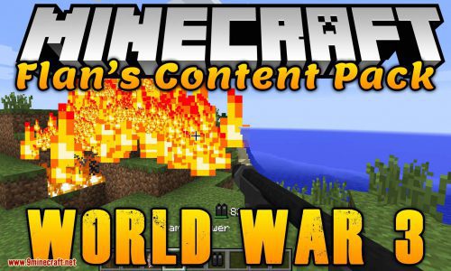 Flan_s Content Pack World War 3 mod for minecraft logo