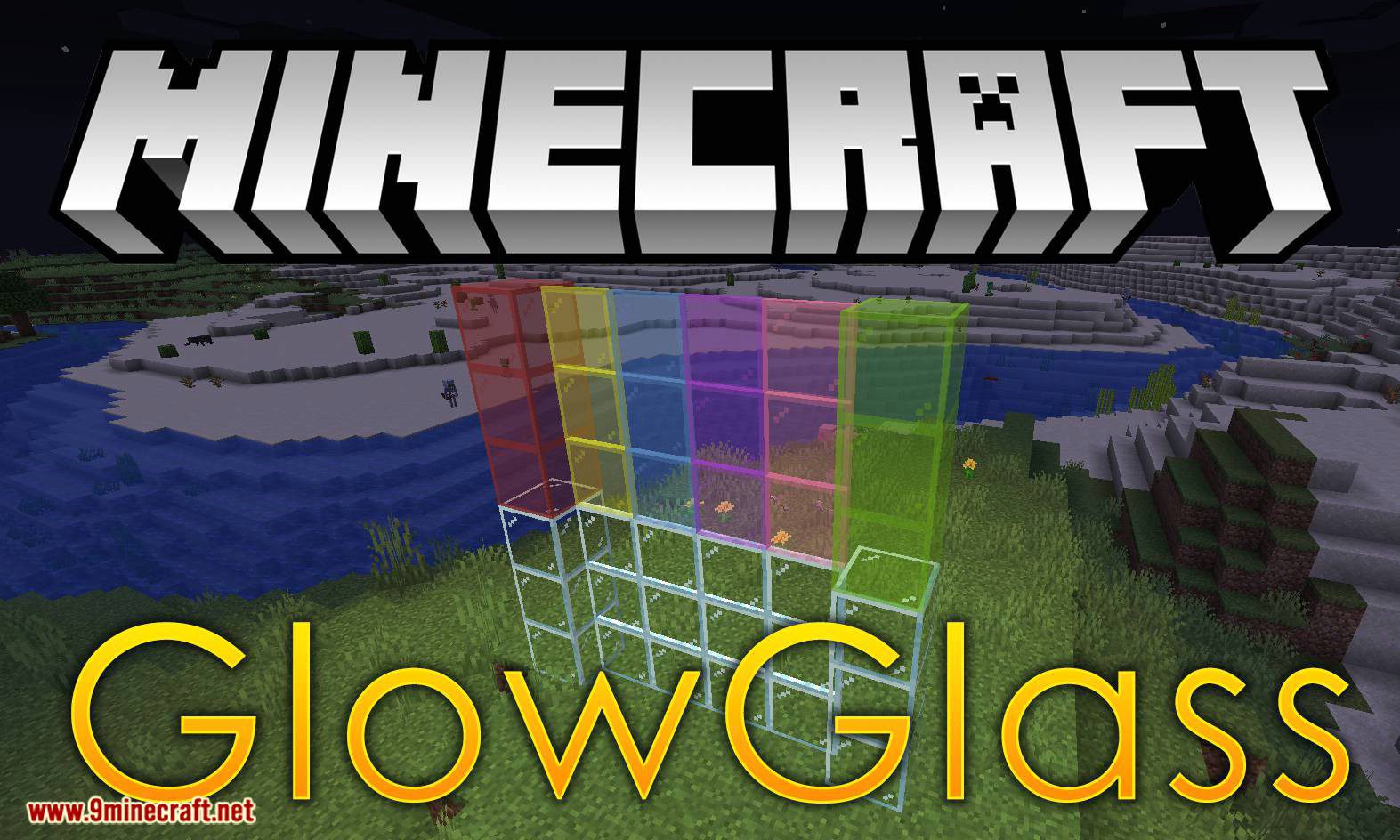 Glowglass mod for minecraft logo