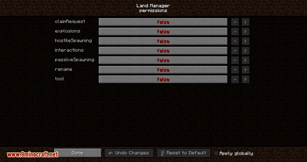 Land Manager mod for minecraft 03