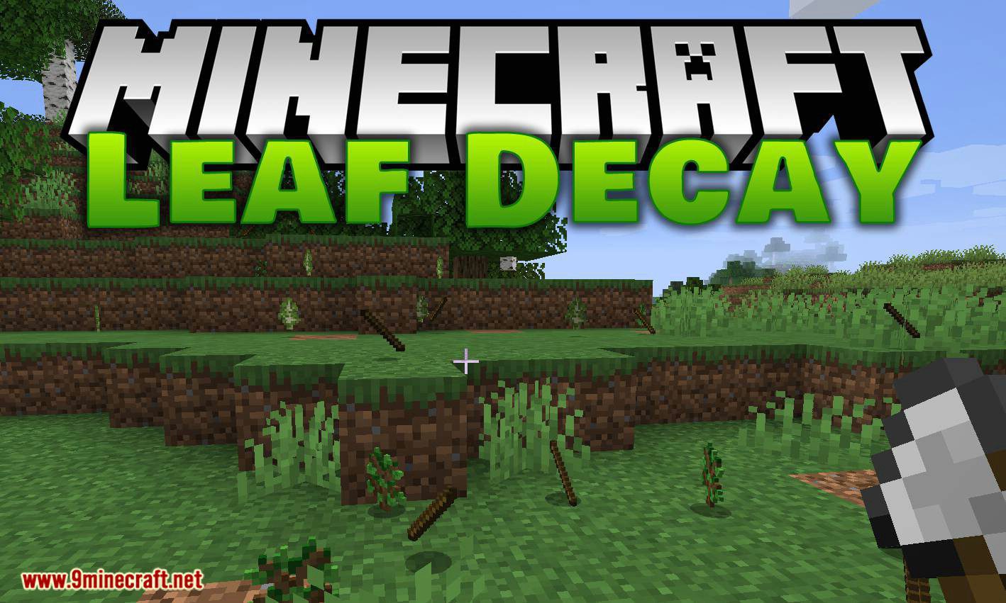 Leaf Decay mod for minecraft logo