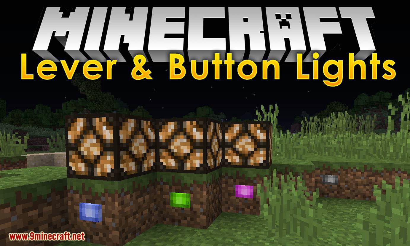 Lever _ Button Lights mod for minecraft logo