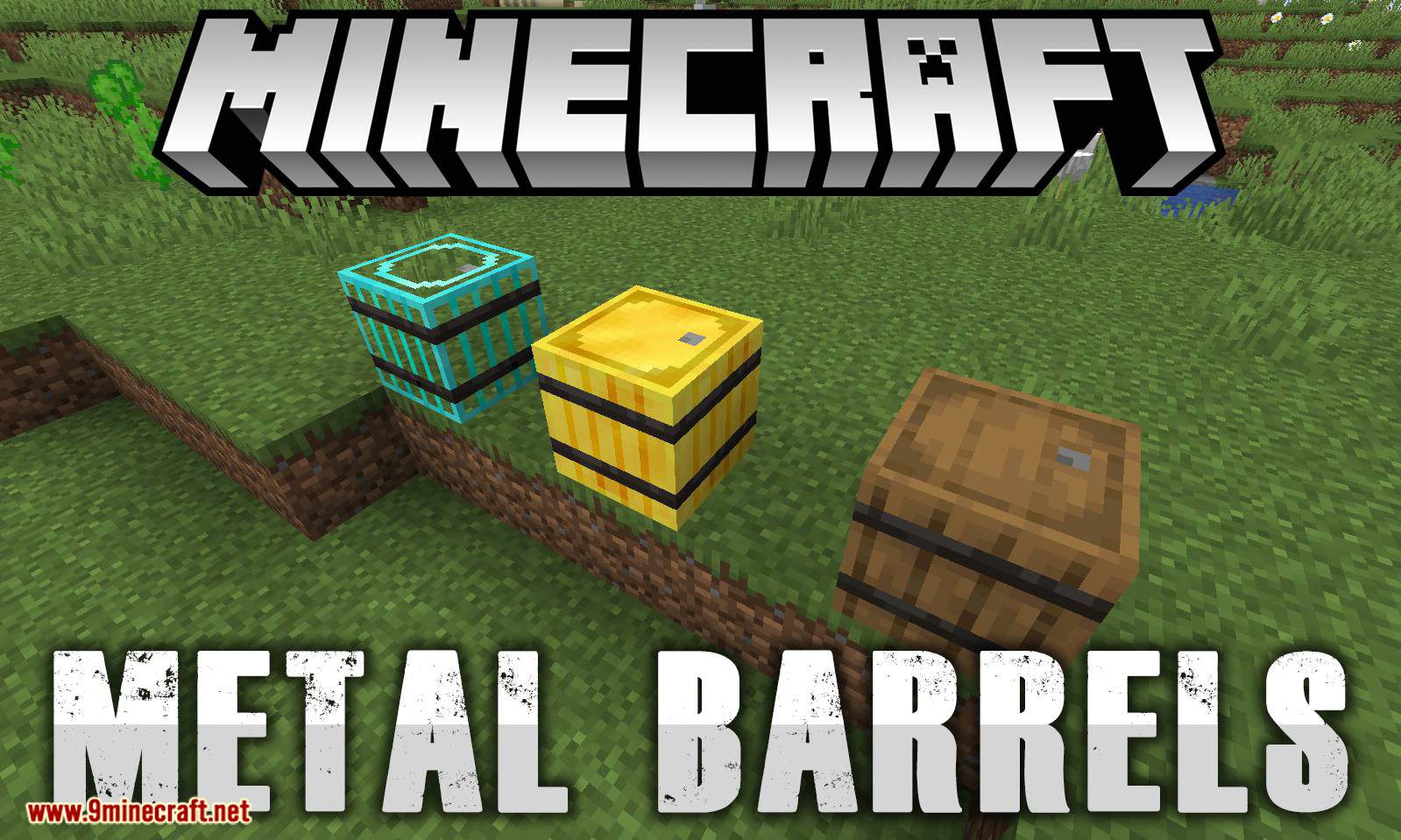 Metal Barrels mod for minecraft logo