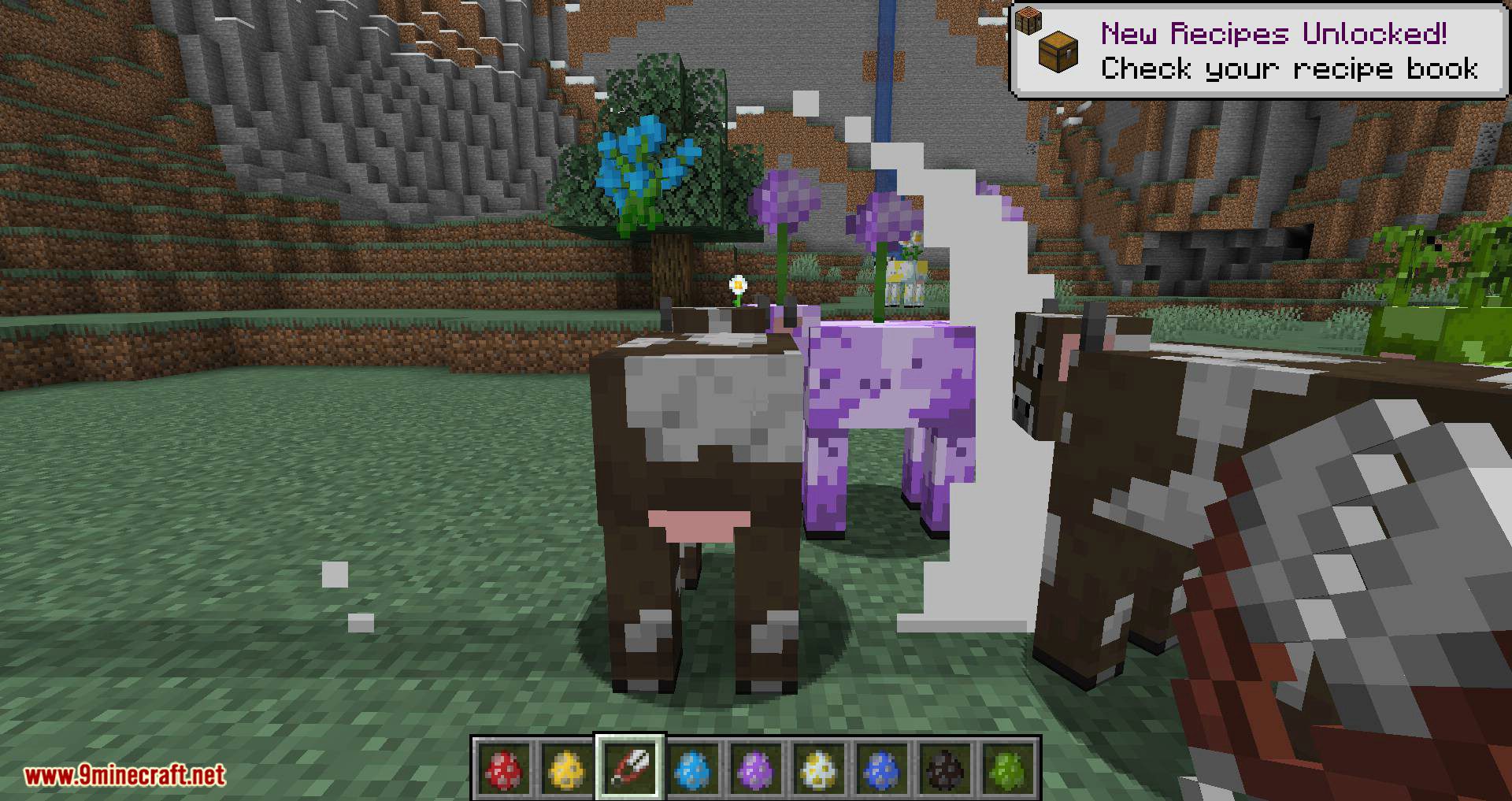 Mooblooms Mod 1.17.1 (Add cow color and flowers) - Minecraft