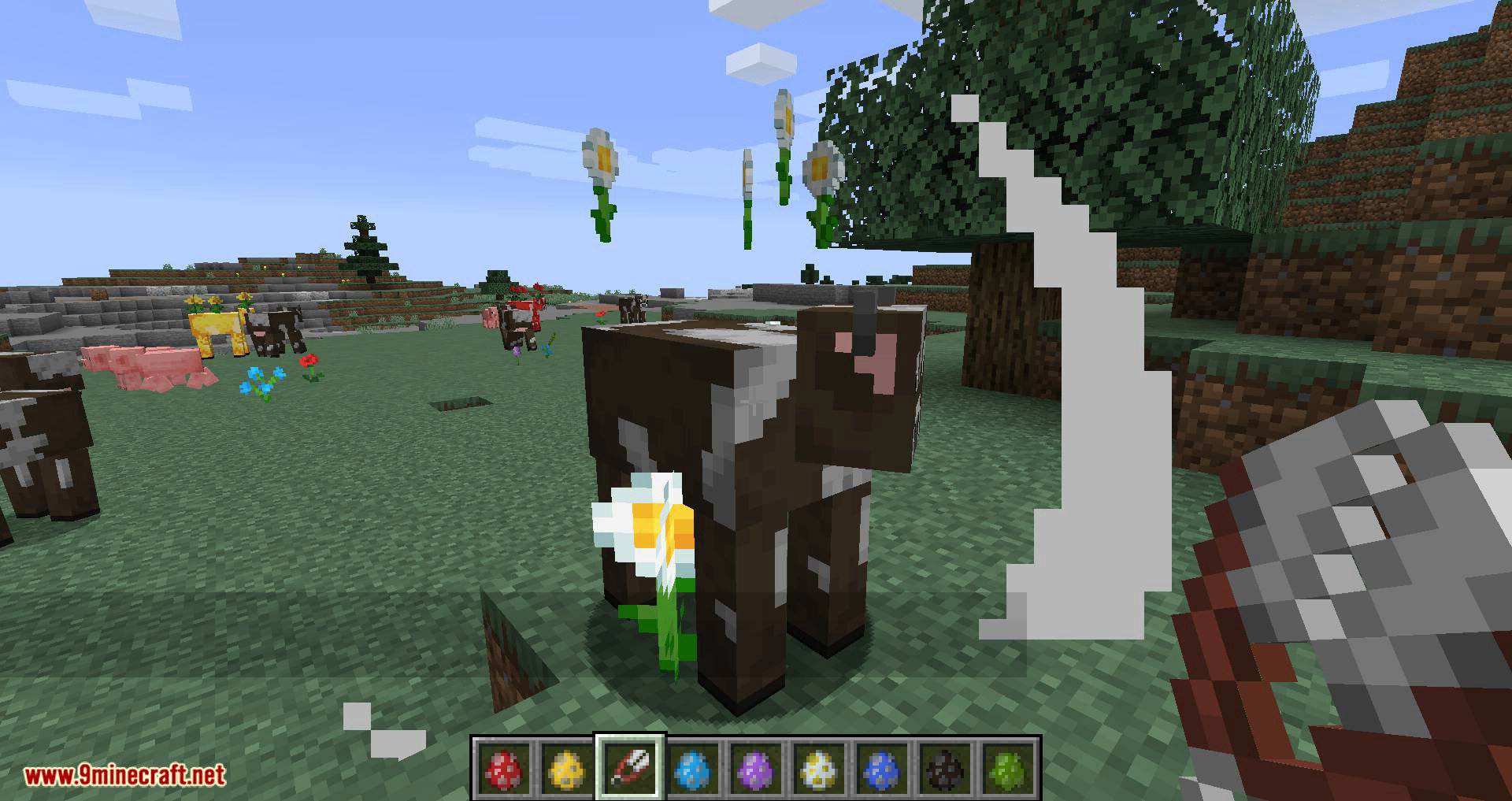 Mooblooms Mod 1.17.1 (Add cow color and flowers) - Minecraft