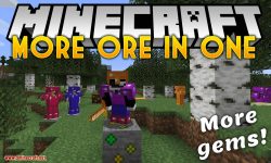 More Ore in ONE mod for minecraft logo