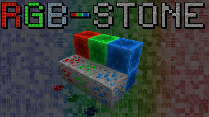 RGB-Stone Mod for Minecraft Logo