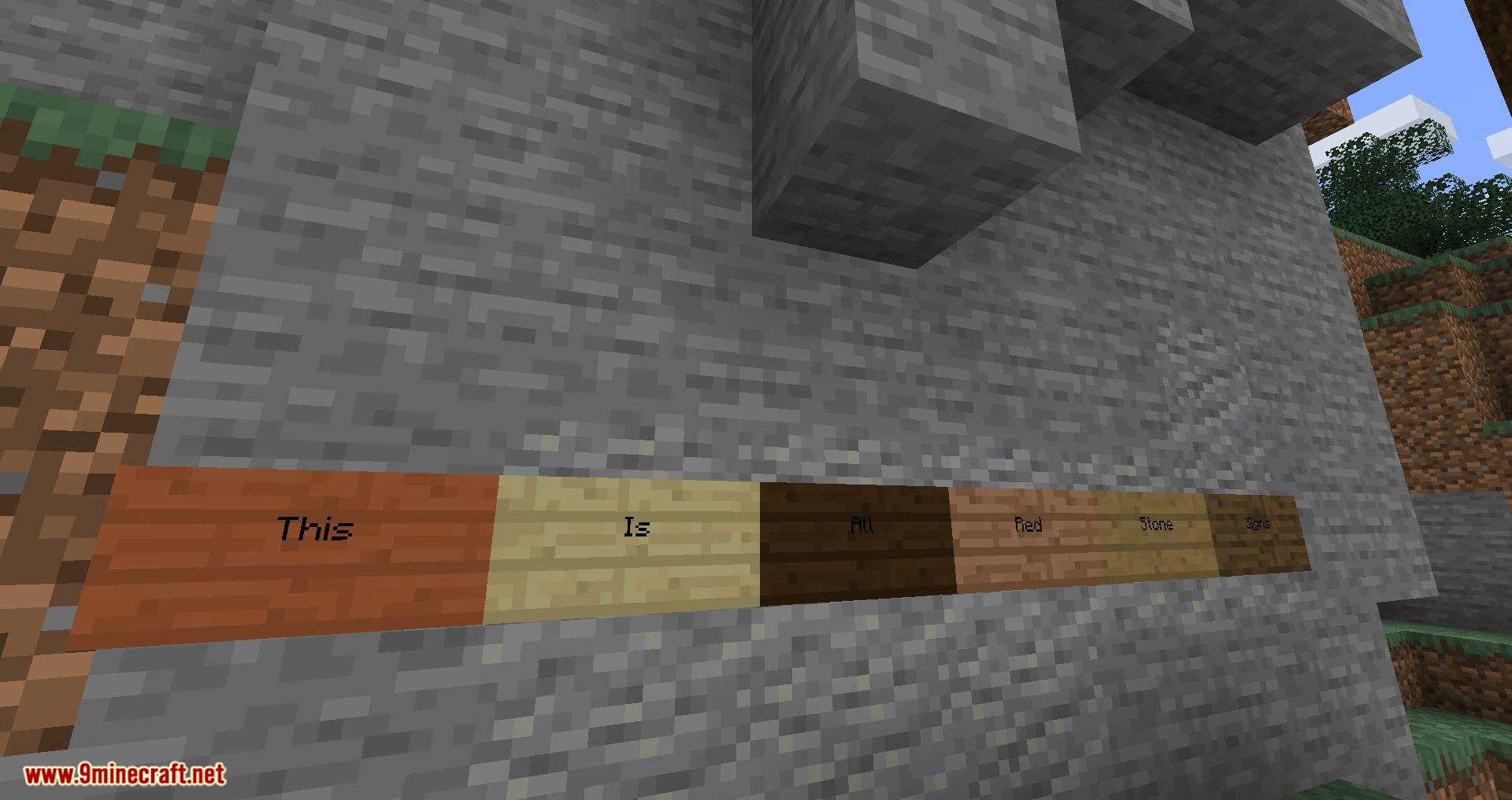 Sign Buttons mod for minecraft 10