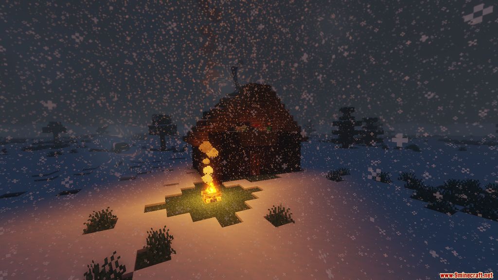 Snowy Log Cabin Map Screenshots (3)