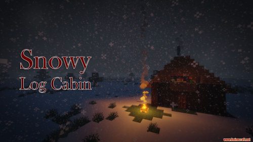 Snowy Log Cabin Map Thumbnail