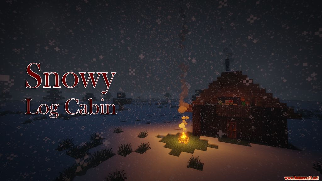 Snowy Log Cabin Map Thumbnail