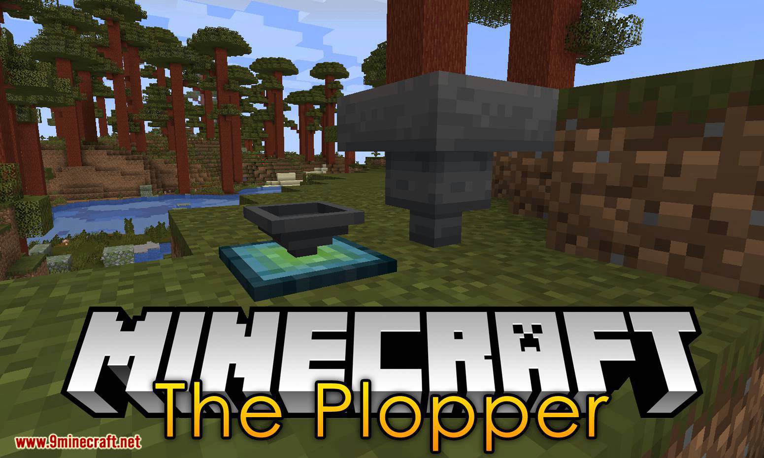 The Plopper mod for minecraft logo