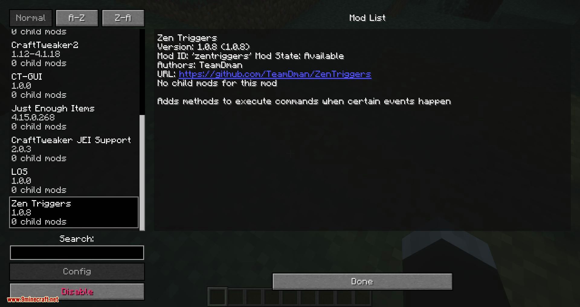 Zen Triggers mod for minecraft 02