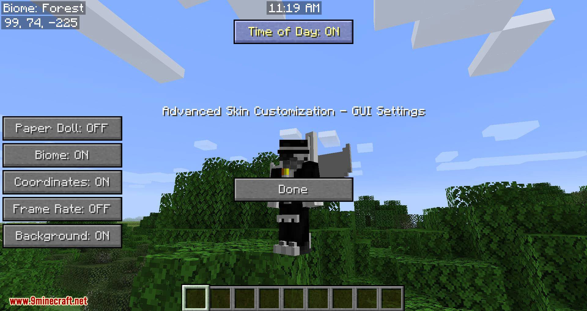 Advanced Skin Customization mod for minecraft 12