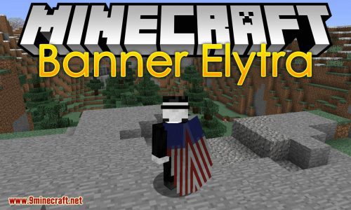 Banner Elytra mod for minecraft logo