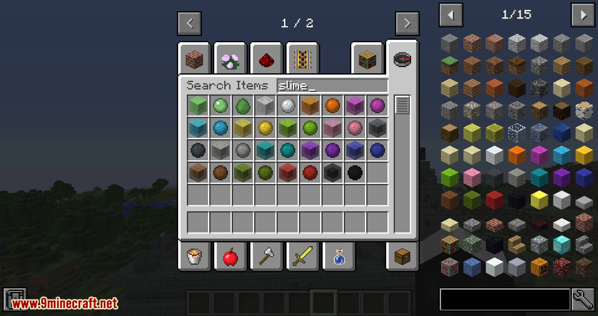 Colorful Slimes mod for minecraft 01