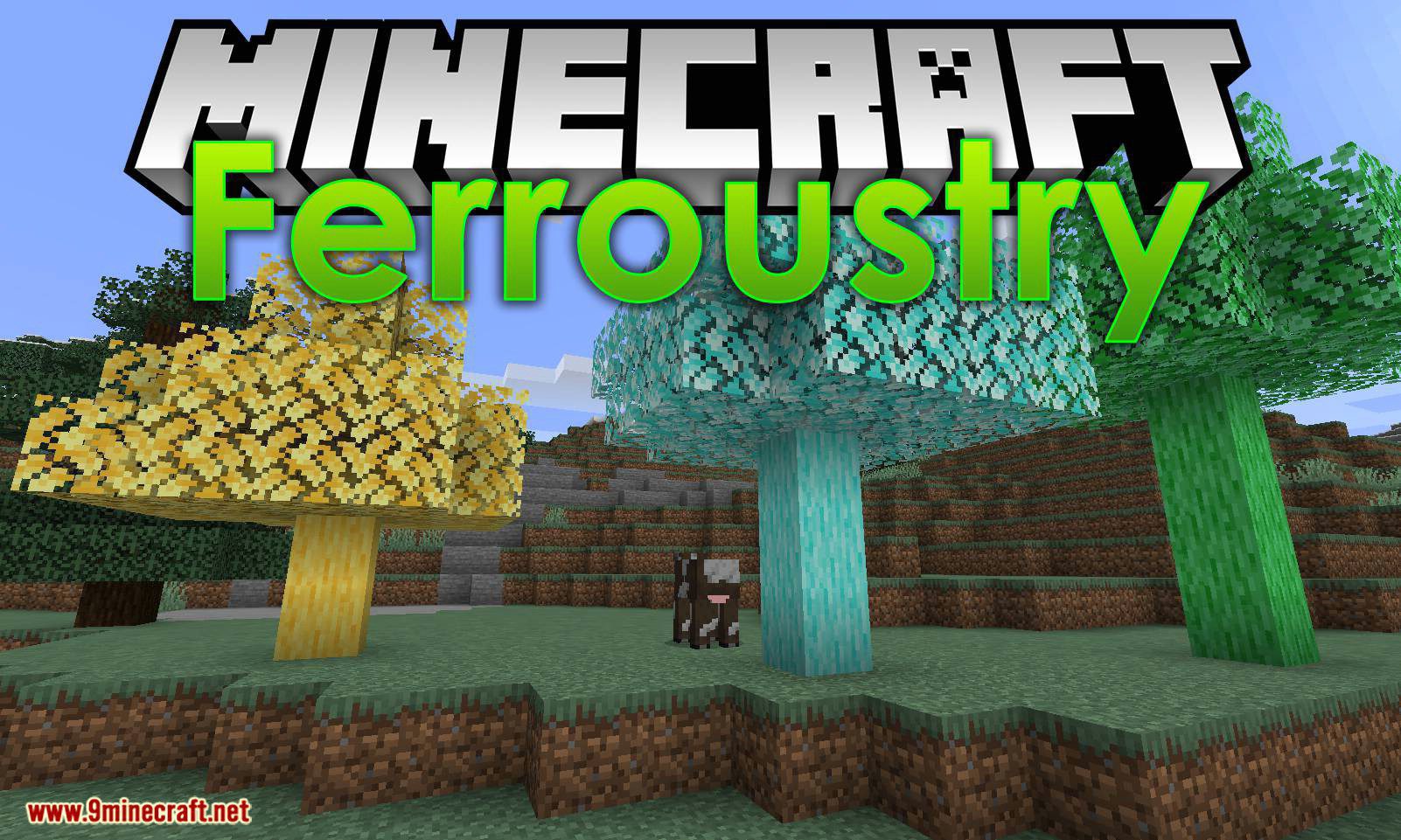 Ferroustry mod for minecraft logo