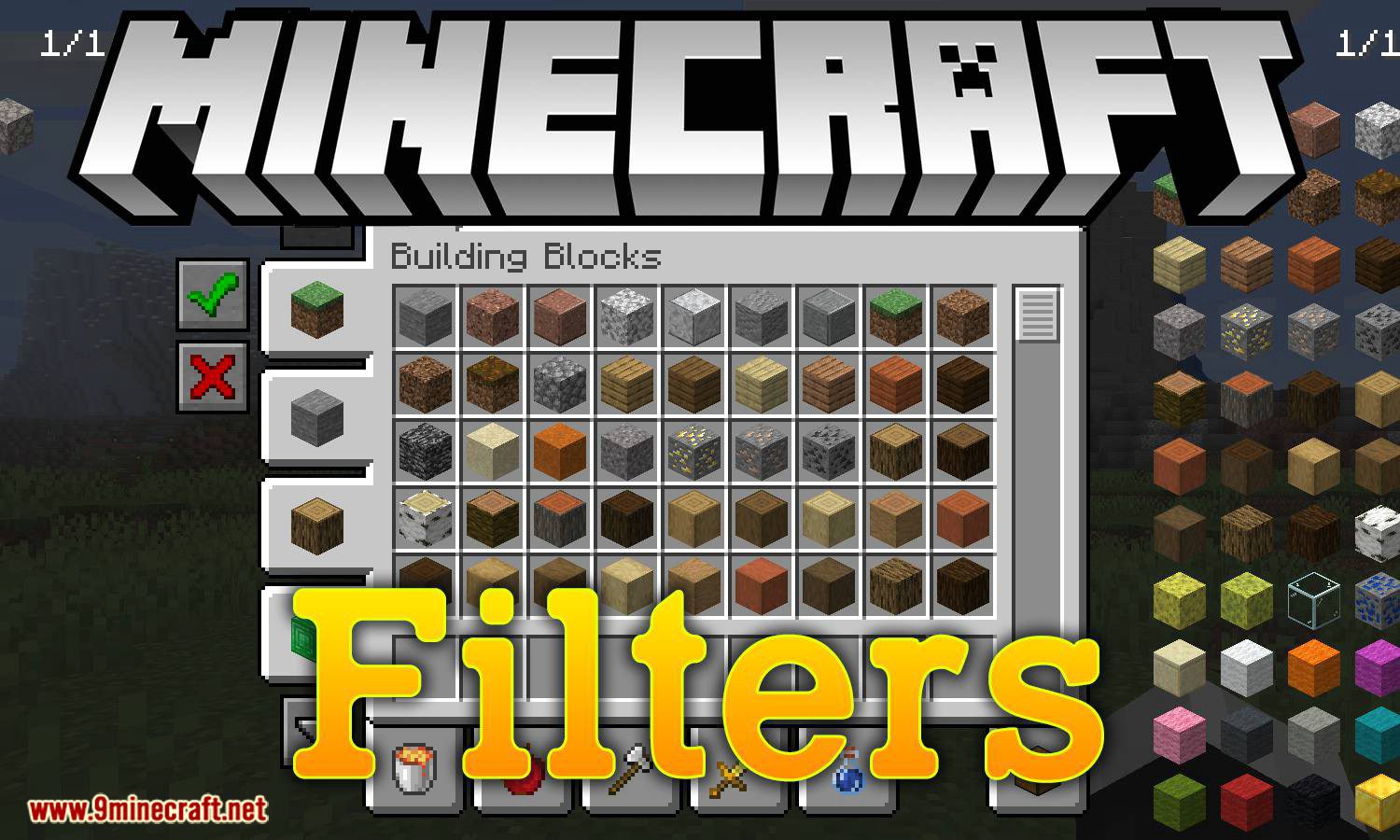 Filters mod for minecraft logo