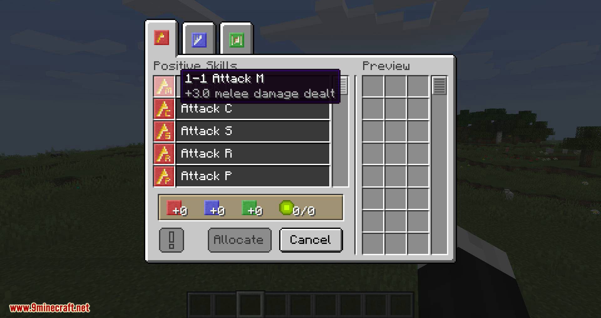 Flexible Skills Mod for minecraft 01