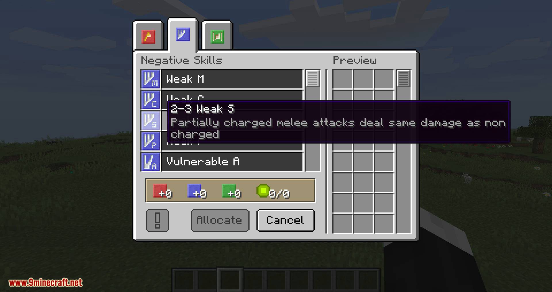 Flexible Skills Mod for minecraft 02