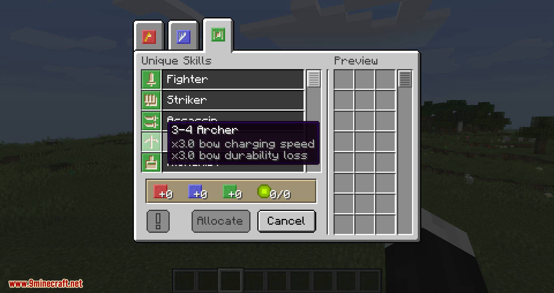 Flexible Skills Mod for minecraft 03