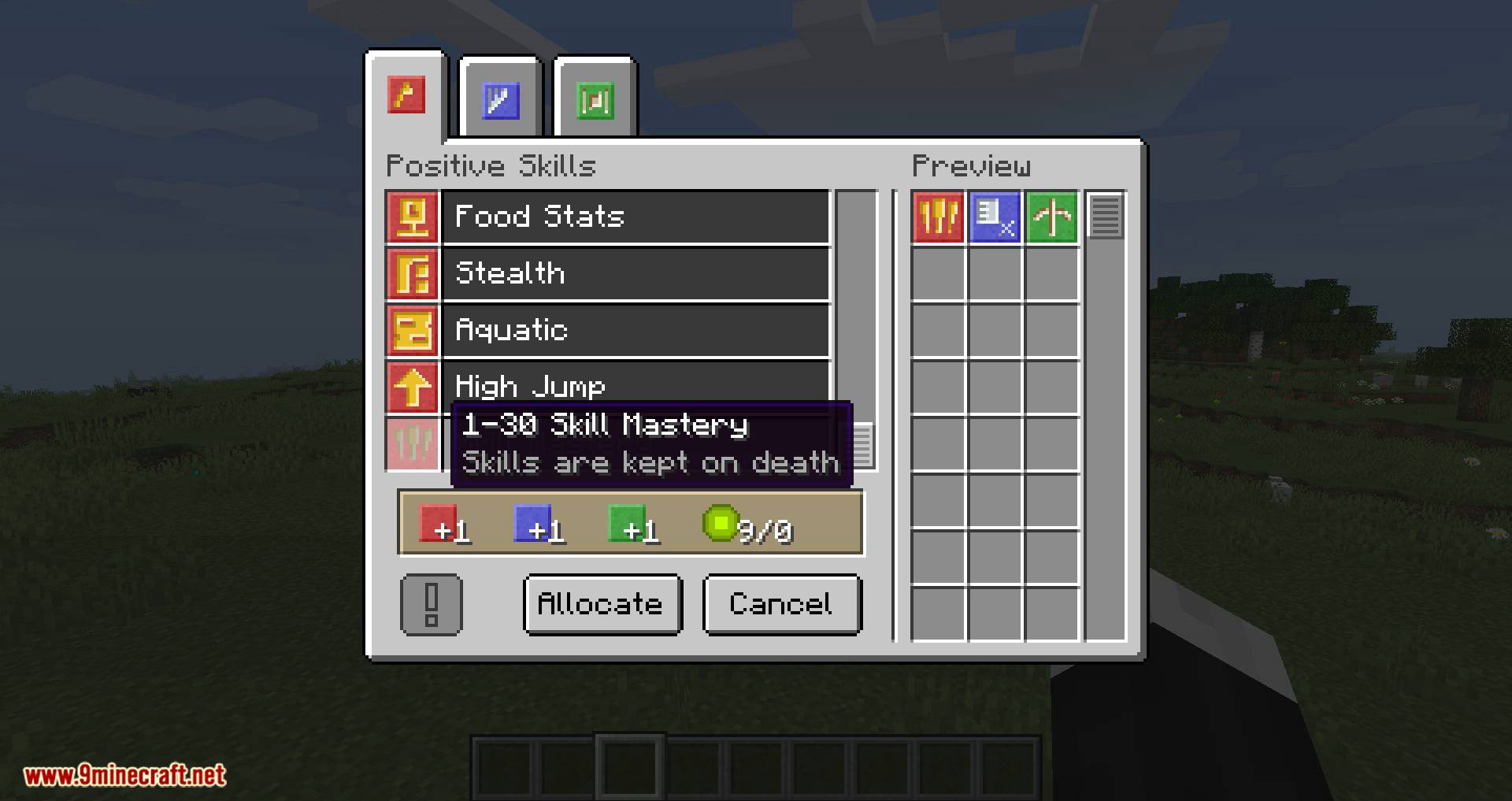 Flexible Skills Mod for minecraft 05