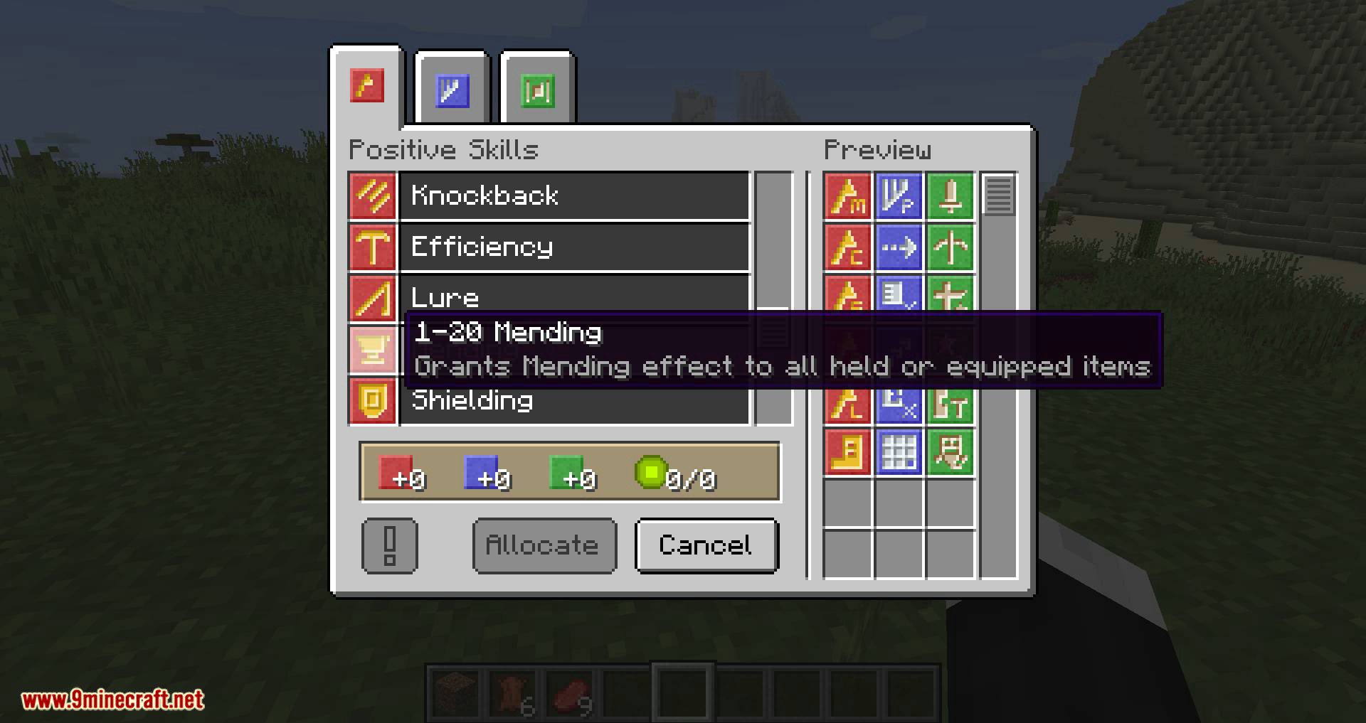 Flexible Skills Mod for minecraft 11